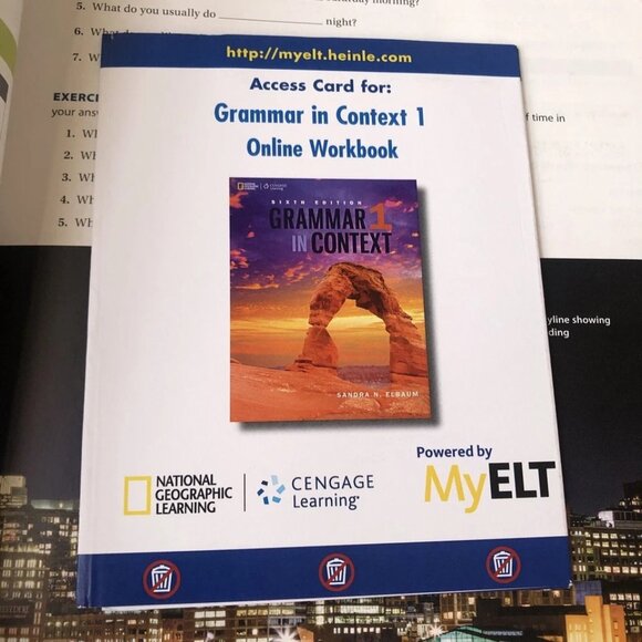 Grammar 1 In Context 6th Edi Sandra N. Elbaum 2017 Student Book Paperback - Picture 9 of 10